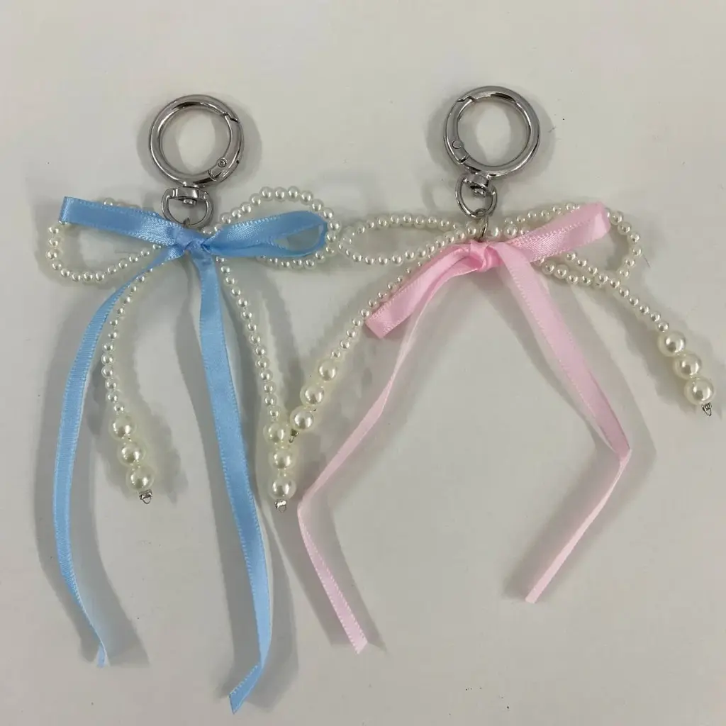 Pearl Ribbon Charm