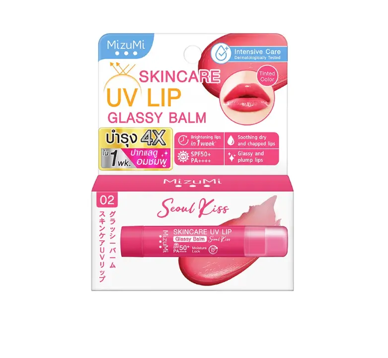 MizuMi Skincare UV Lip Glassy Balm Seoul Kiss