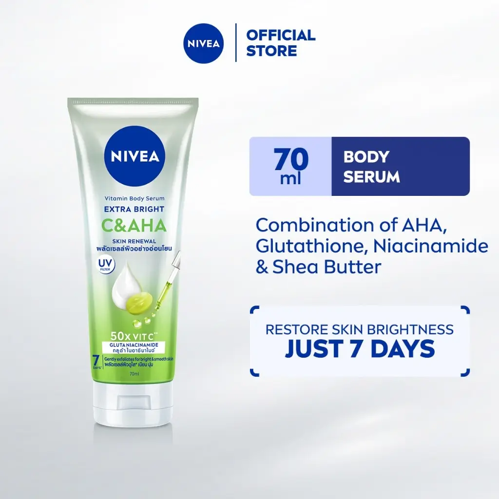 Nivea Extra Bright C & AHA Vitamin Body Serum 70ml