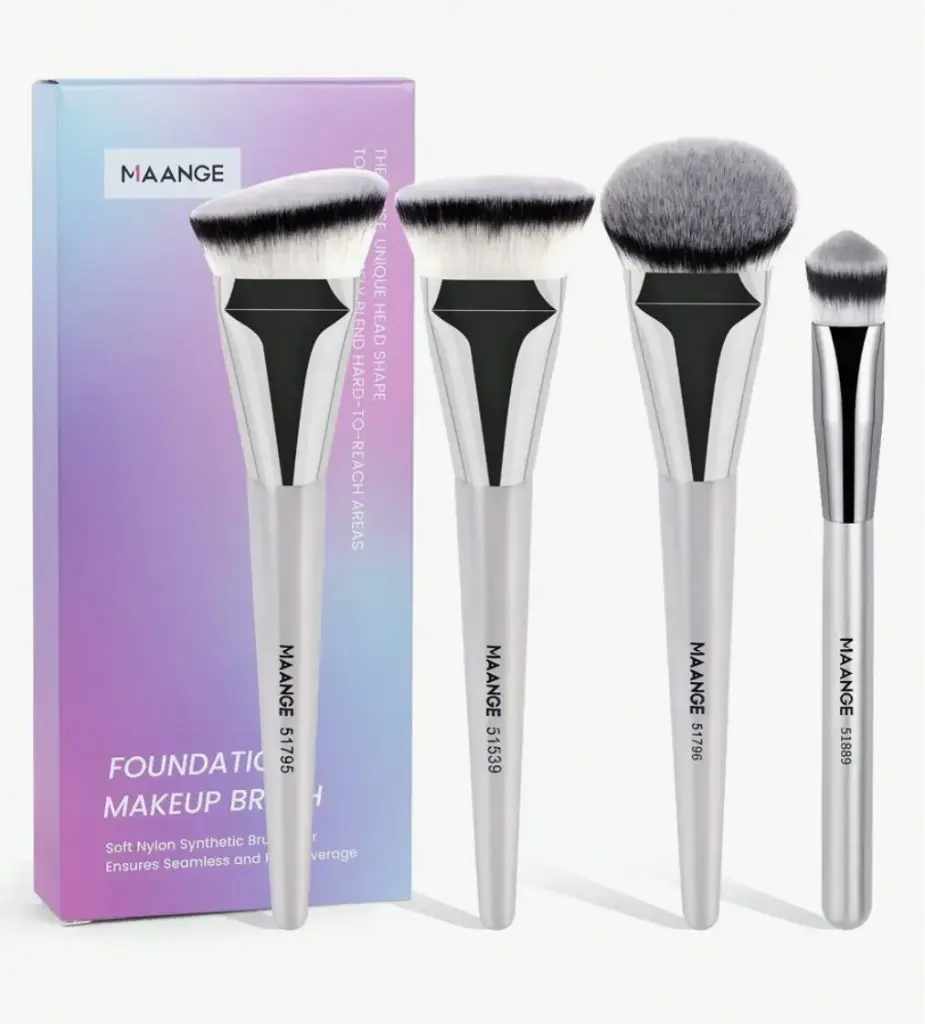 MAANGE 4pcs Professional Face Makeup Brush Set