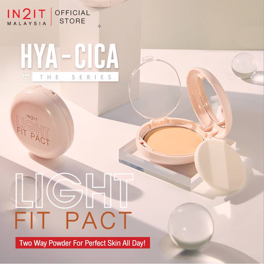 IN2IT Light Fit Pact 2-Way Powder SPF25/PA+++Soft