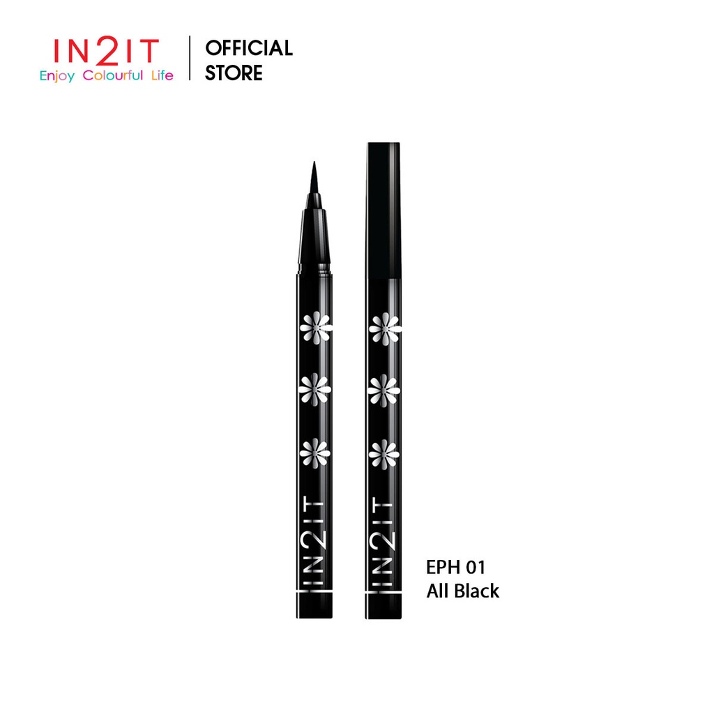 IN2IT Hair Brush Eyeliner Pen - EPH01 All Black