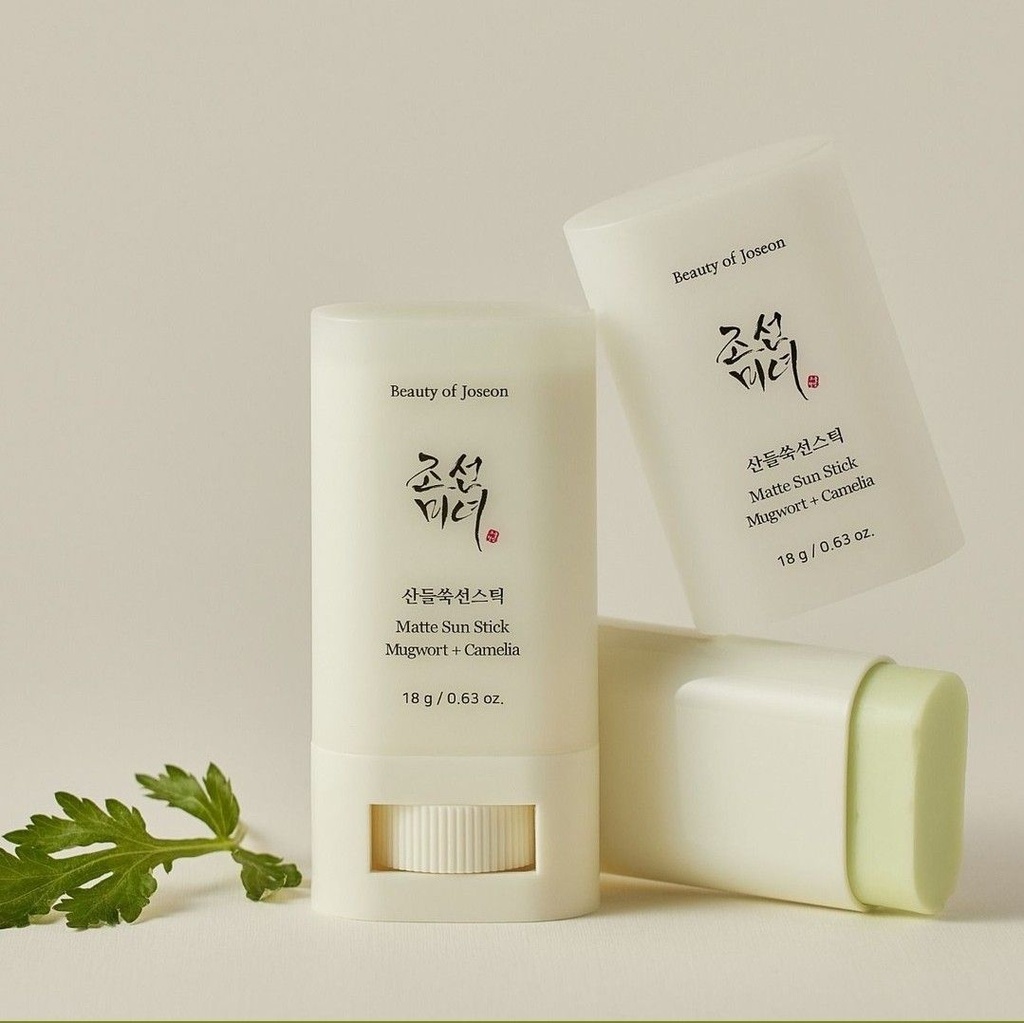 BOJ Matte Sun Stick Mugwort + Camelia SPF50+ PA++++ 18g