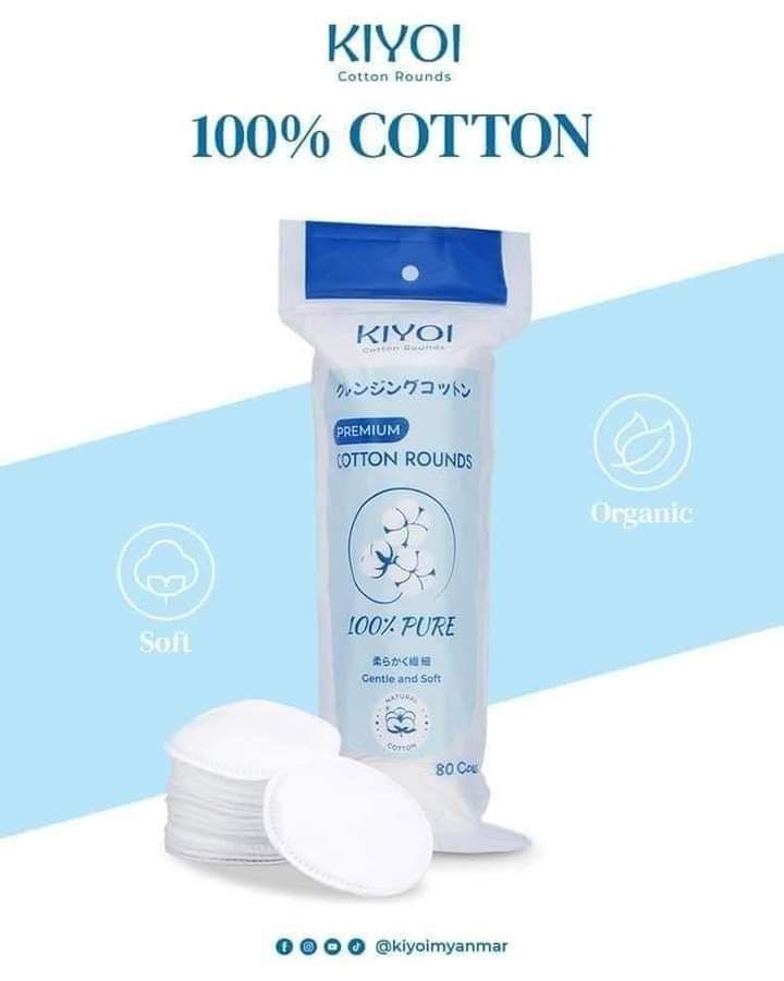 Kiyoi Cotton Rounds 120 Pcs (Premium)
