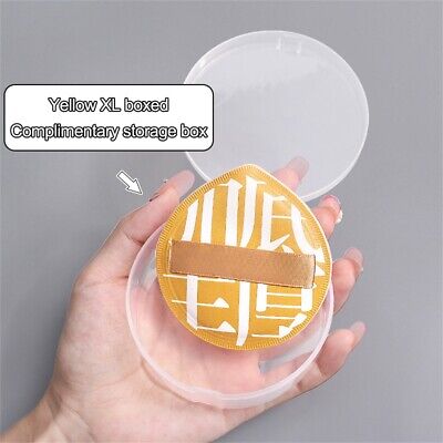 XL Makeup Cushion Puff With Storage Box (Yellow)