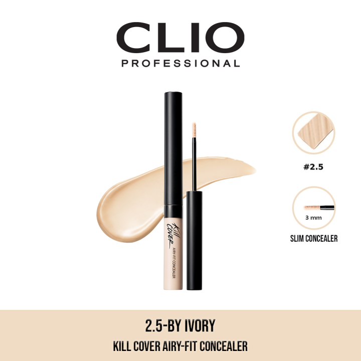 CLIO Kill Cover Airy-Fit Concealer 2.5BY Ivory