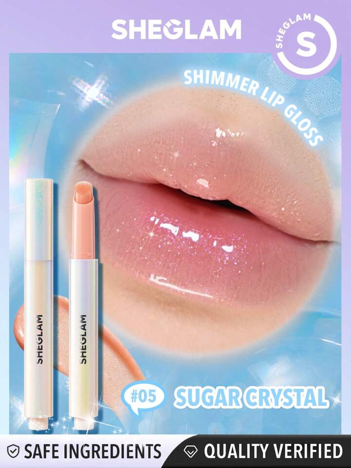 SHEGLAM Pout-Perfect Shimmer Lip Plumper - Sugar Crystal
