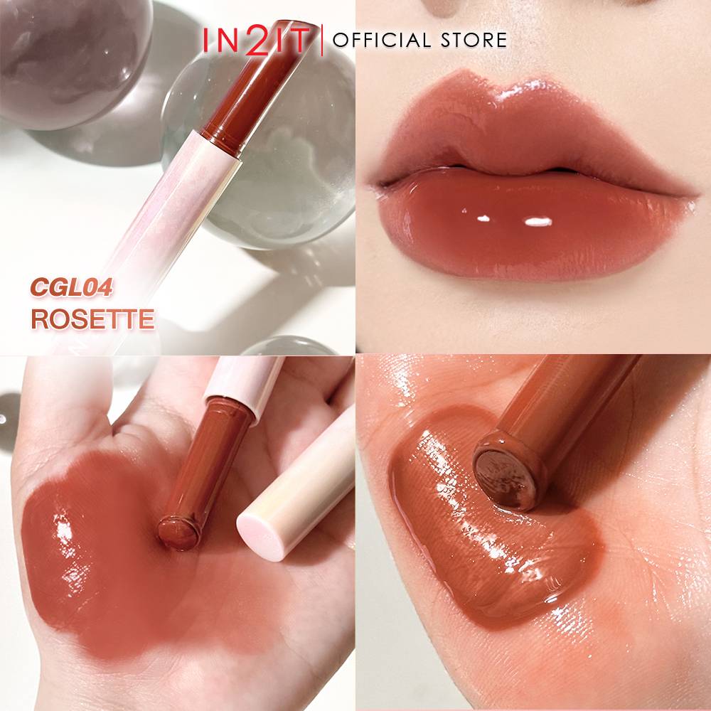 In2IT Click Click Glass Lipstick - CGL04 Rosettee