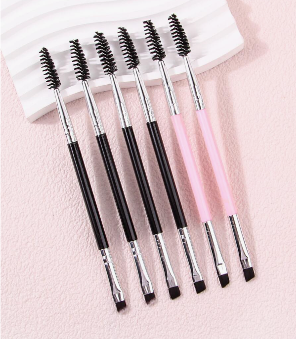 Eyebrow Brushes with Spooly 1pc - Pink