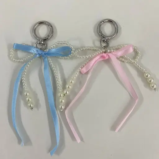 Pearl Ribbon Charm