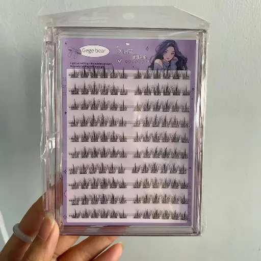 Gege Bear Glue Free False Lashes 120pcs (Purple)