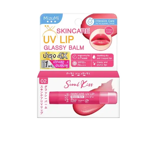 MizuMi Skincare UV Lip Glassy Balm Seoul Kiss