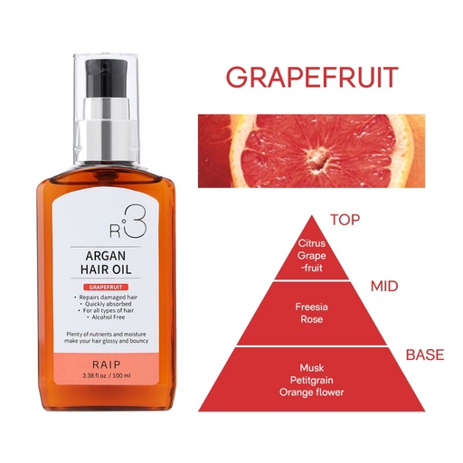 RAIP R3 Argan Hair Oil Essence 100ml Grapefruit