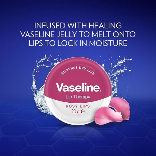 Vaseline Lip Therapy Rosy Lips 20g (UK)