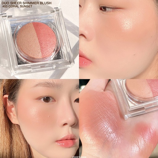 IN2IT Duo Sheer Shimmer Blush 03 Coral Sunset (DC)