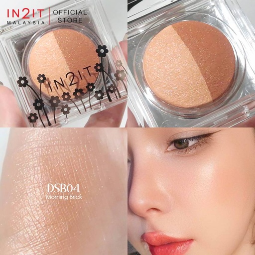 IN2IT Duo Sheer Shimmer Blush 04 Morning Brick (DC)