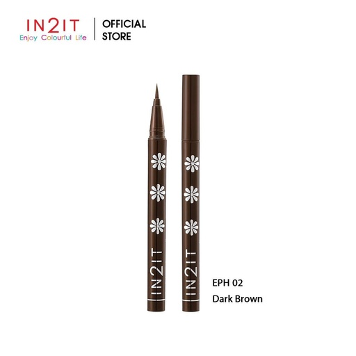 IN2IT Hair Brush Waterproof Eyeliner Pen - EPH02 Dark Brown