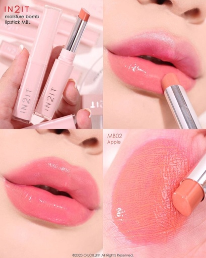 In2it Moisture Bomb Lipstick - MBL02 Apple