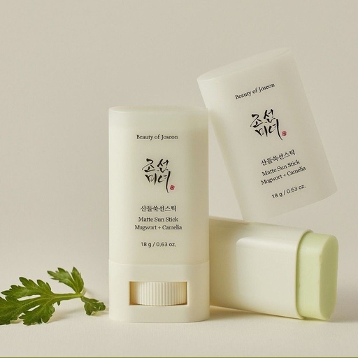 BOJ Matte Sun Stick Mugwort + Camelia SPF50+ PA++++ 18g