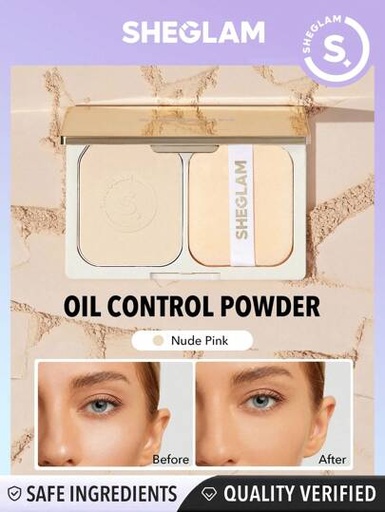 SHEGLAM Light Through Oil Control Powder - Nude Pink