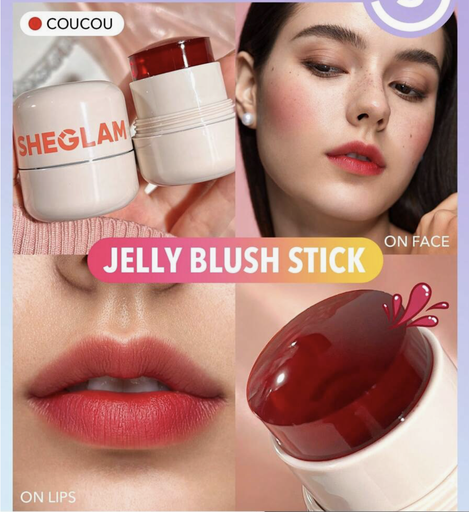 SHEGLAM Jelly-Licious Hydrating Lip & Blush Tint - Coucou