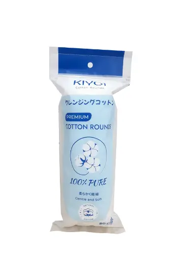 Kiyoi 3 Layers Cotton Rounds 80 Count