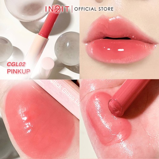 IN2IT Click Click Glass Lip - CGL02 Pink Up