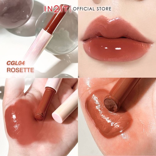 In2IT Click Click Glass Lipstick - CGL04 Rosettee