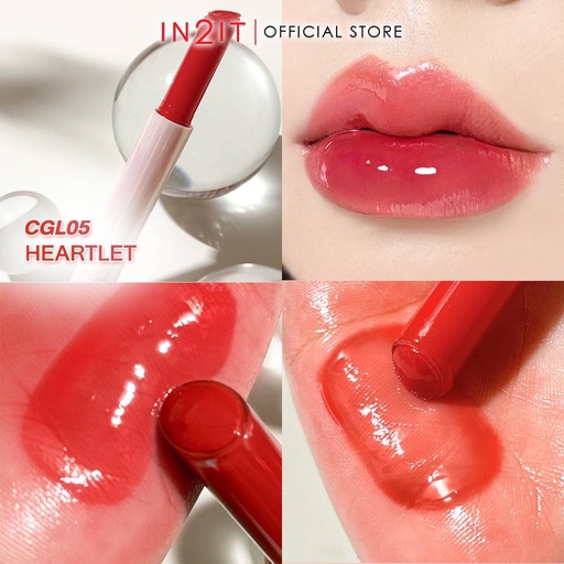 IN2IT Click Click Glass Lip - CGL05 Heartlet