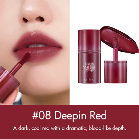 Romand Bare Water Tint 08 Deepin Red